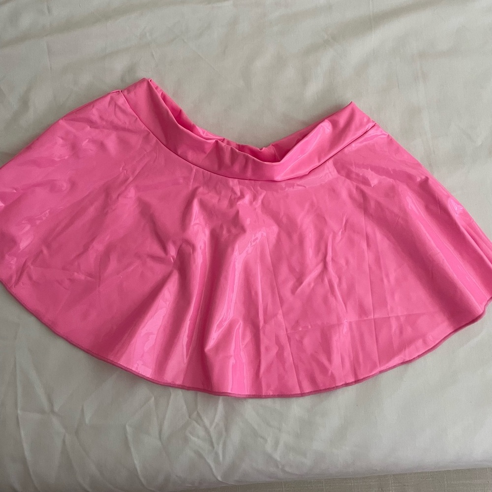 Pink mini skirt w/ matching thong